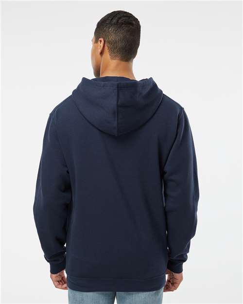 Navy Elevated Fleece Basic Hoodie - 6926