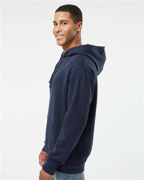 Navy Elevated Fleece Basic Hoodie - 6926