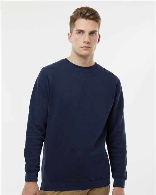 Navy Elevated Fleece Crewneck Sweatshirt - 6925