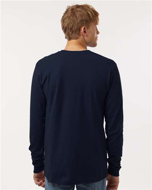 Navy Fine Jersey Long Sleeve T-Shirt - 202LS