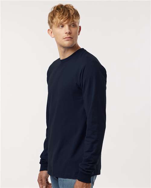 Navy Fine Jersey Long Sleeve T-Shirt - 202LS