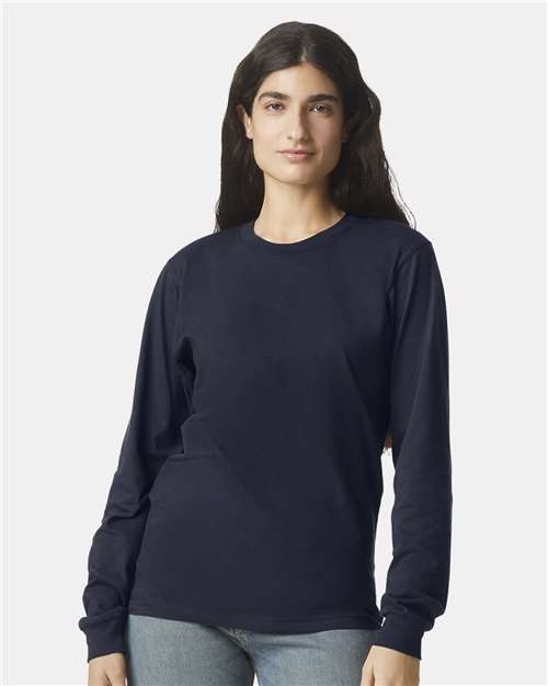 Navy Fine Jersey Long Sleeve Tee - 2007