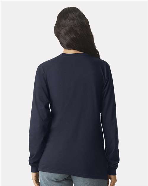 Navy Fine Jersey Long Sleeve Tee - 2007
