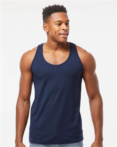 Navy Fine Jersey Tank Top - S105