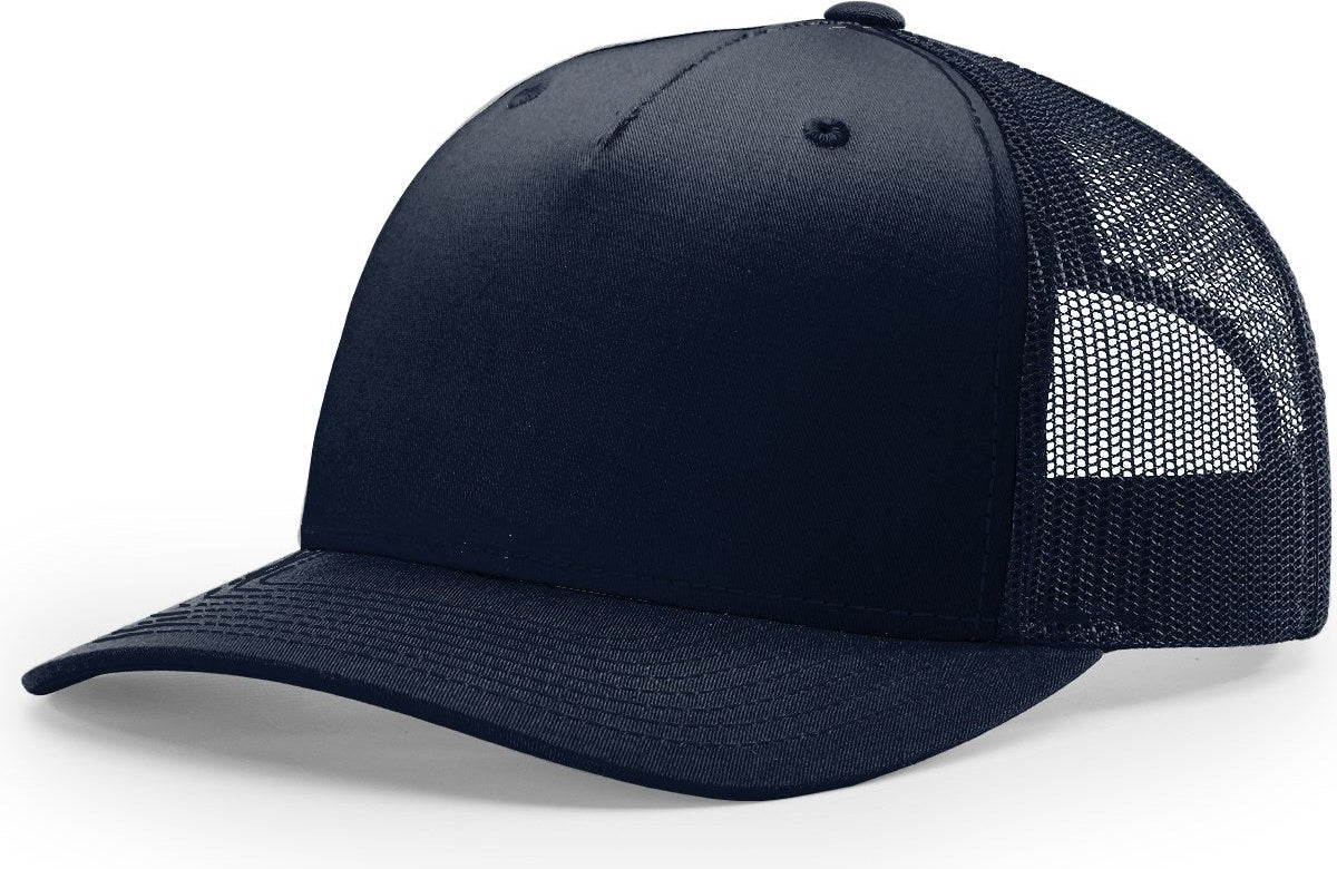 Navy Five Panel Trucker