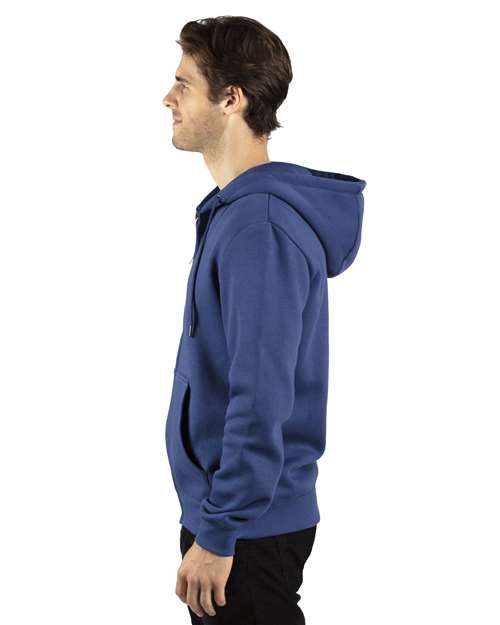 Navy Fleece Full-Zip Hooded Sweatshirt - 320Z