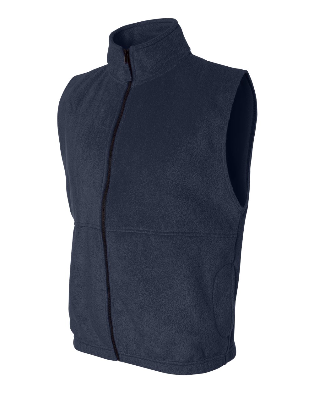 Navy Fleece Full-Zip Vest - 3010