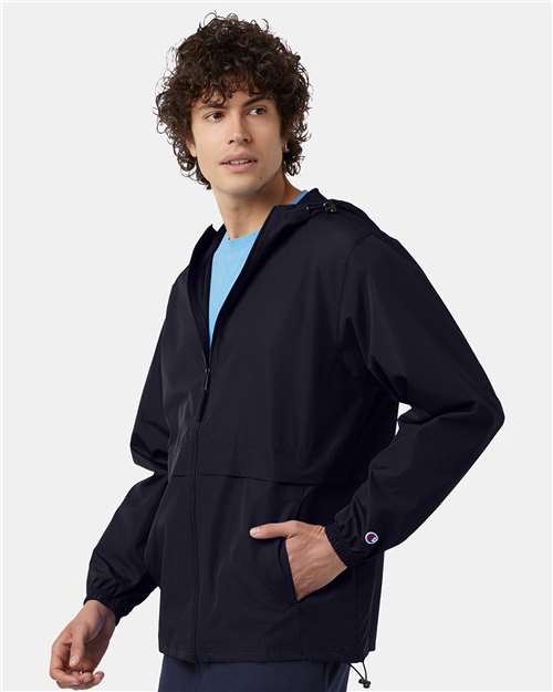 Navy Full-Zip Anorak Jacket - CO125