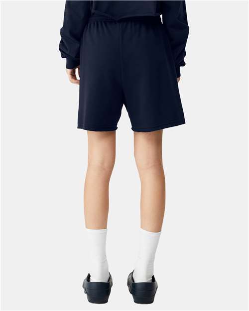 Navy FWD Fashion Women's Cutoff Fleece Shorts - 3797