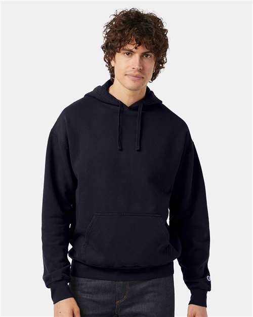 Navy Garment-Dyed Hooded Sweatshirt - CD450