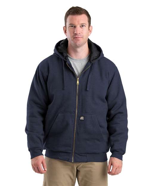 Navy Glacier Full-Zip Hooded Jacket - SZ612