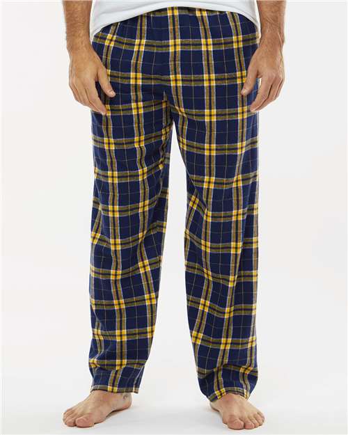Navy/ Gold Harley Flannel Pants - BM6624