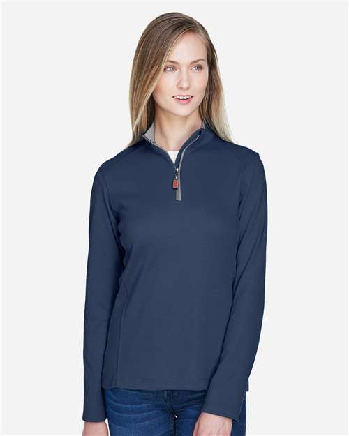Navy/ Grey Heather/ Graphite Women's DRYTEC20™ Performance Quarter-Zip Pullover - DG479W