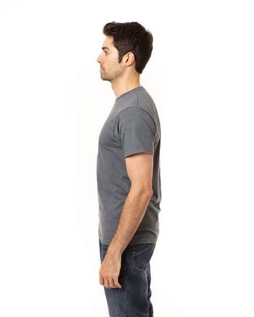 Navy Heather Committed CVC T-Shirt - ec1090