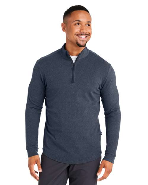 Navy Heather Emery Quarter-Zip Pullover - SWE500