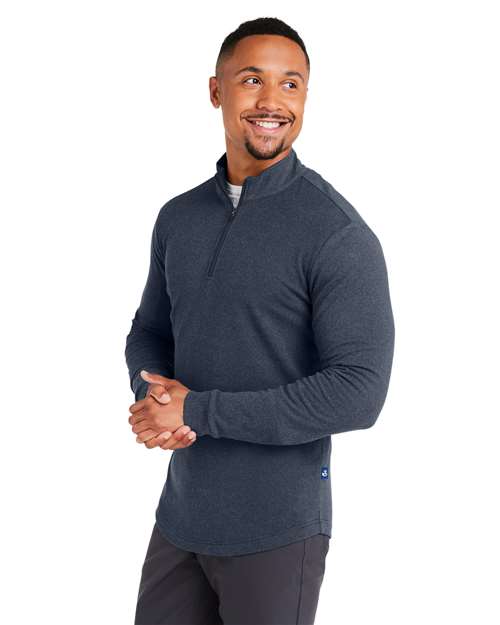 Navy Heather Emery Quarter-Zip Pullover - SWE500