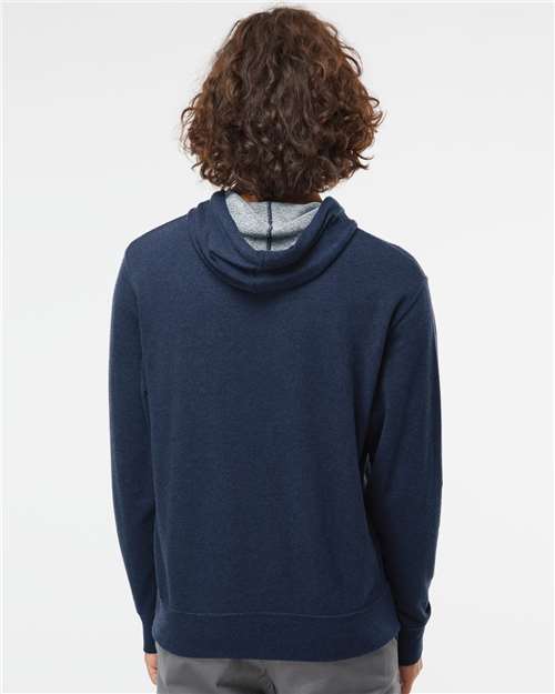 Navy Heather Midweight French Terry Hooded Sweatshirt - PRM90HT
