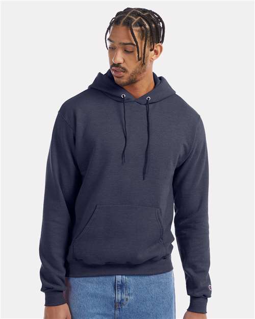 Navy Heather Powerblend® Hooded Sweatshirt - S700