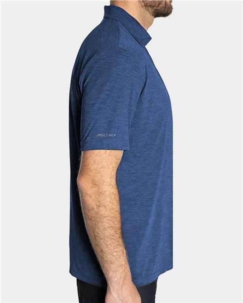 Navy Heathered Low Pro Tech Polo - MPLPRS0