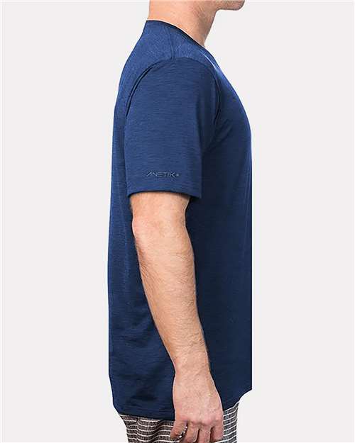 Navy Heathered Low Pro Tech T-Shirt - MVLPRS8