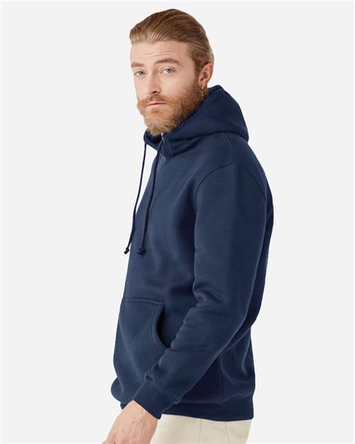 Navy Heavyweight Pullover Hooded Sweatshirt - LS19001