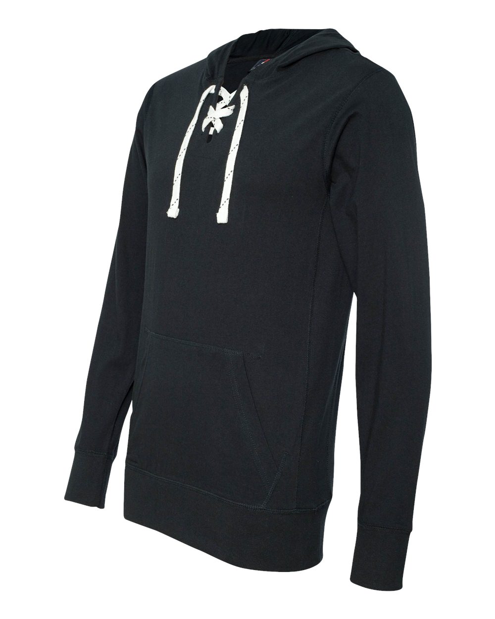 Navy Jersey Sport Lace Hooded Pullover - 8231