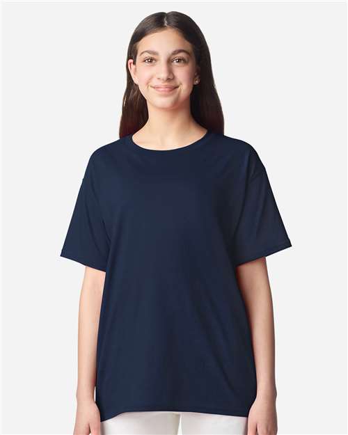 Navy Light Cotton Youth T-Shirt - 3000B