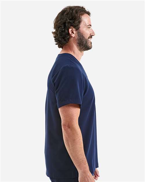 Navy Limitless V-Neck Stretch Scrub Top - NN200