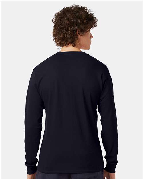 Navy Long Sleeve T-Shirt - CC8C