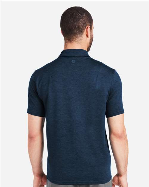 Navy Marbled Fairway Polo - MDP1799