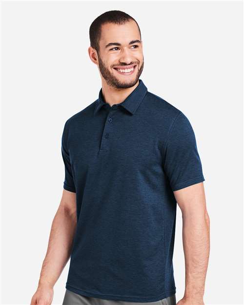 Navy Marbled Fairway Polo - MDP1799