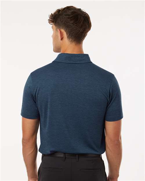 Navy Melange Performance Mélange Polo - 4HM00