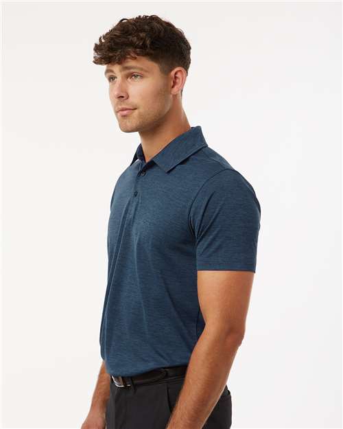Navy Melange Performance Mélange Polo - 4HM00