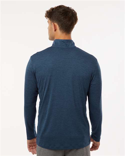 Navy Melange Performance Mélange Quarter-Zip Pullover - 4HM700