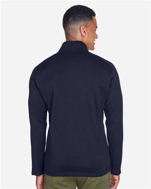 Navy Men's Bristol Full-Zip Sweater Fleece Jacket - DG793