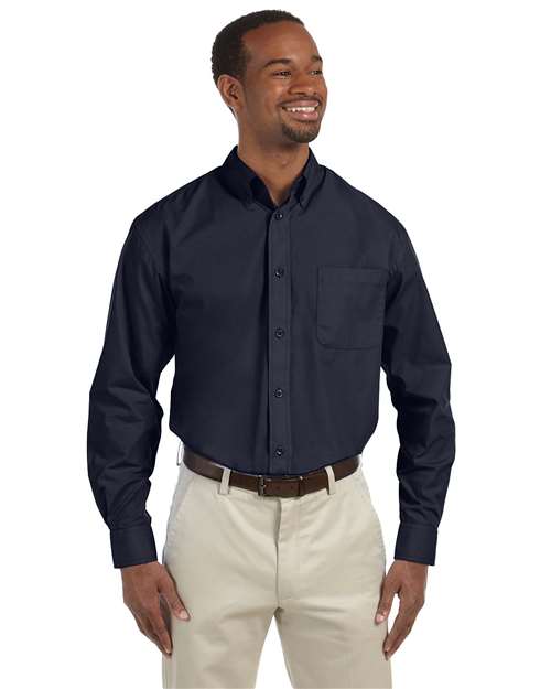 Navy Men's Tall Essential Poplin - M510T
