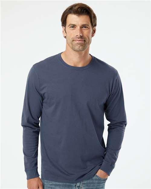 Navy Organic Long Sleeve T-Shirt - 420