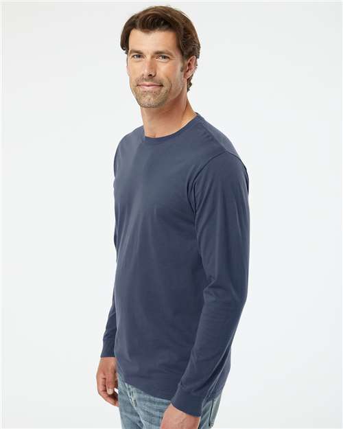 Navy Organic Long Sleeve T-Shirt - 420