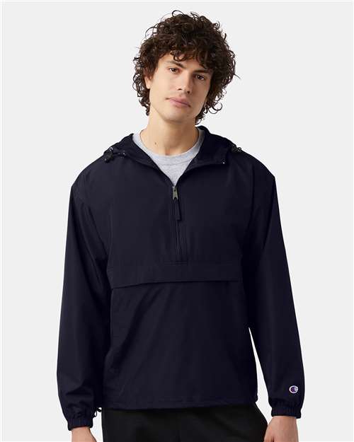 Navy Packable Anorak Jacket - CO200