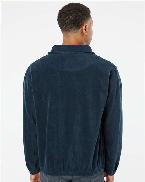 Navy Polar Fleece Full-Zip Jacket - 3062