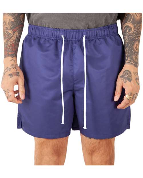 Navy Poly Running Shorts - SHPRS