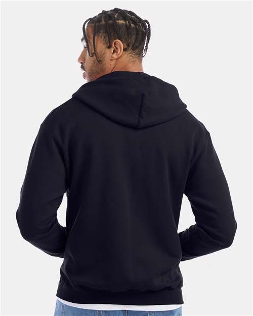 Navy Powerblend® Full-Zip Hooded Sweatshirt - S800