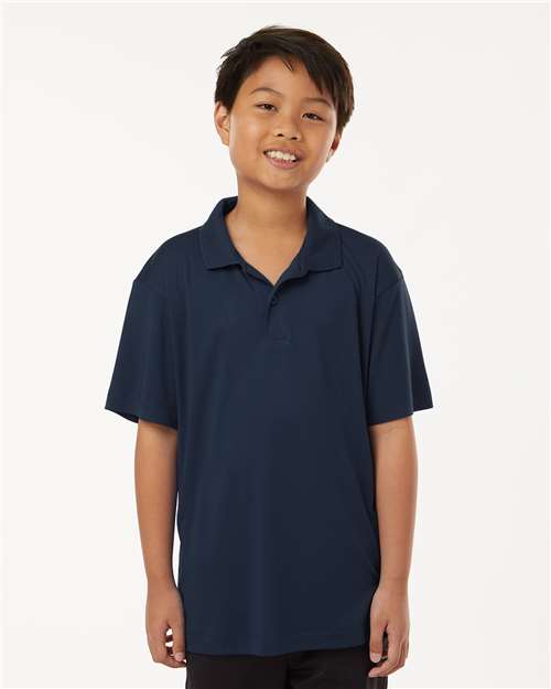 Navy Pro-Lock Youth Performance Polo - 41800Y
