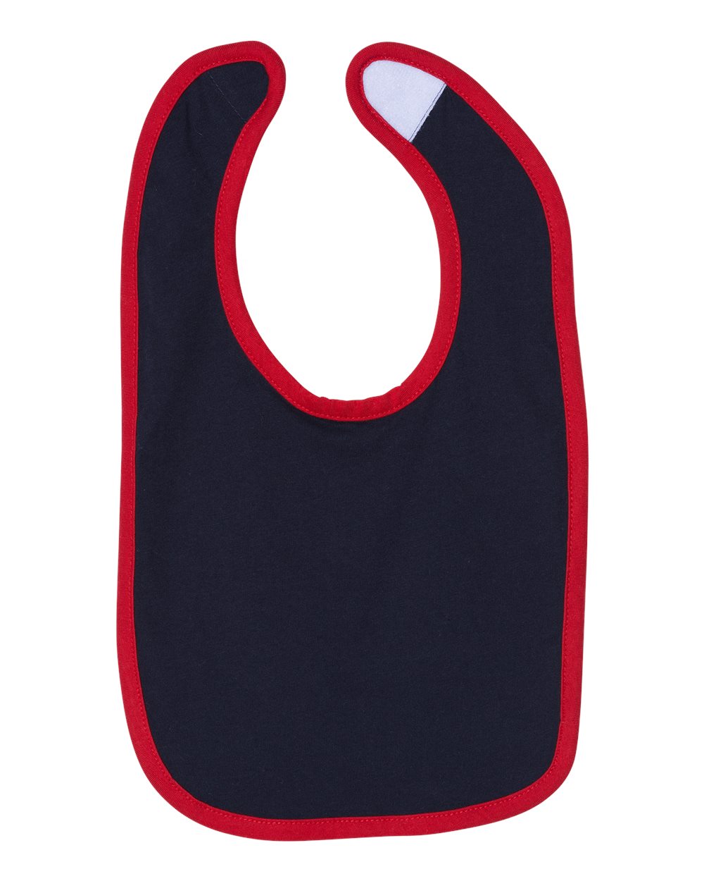 Navy/ Red Infant Contrast Trim Premium Jersey Bib - 1004
