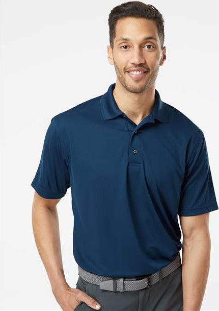 Navy Saratoga Performance Mini Mesh Polo - 100