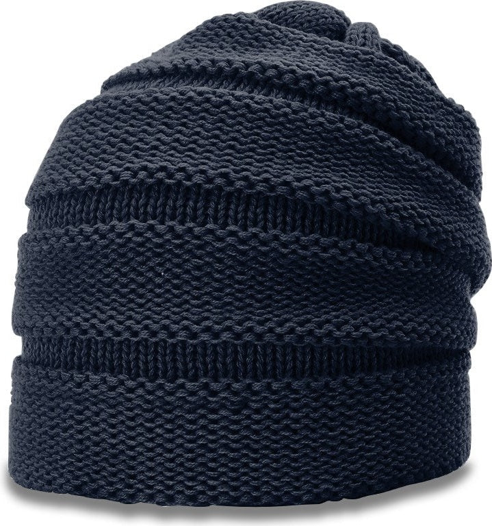Navy Scrunch Beanie