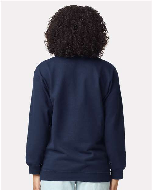 Navy Softstyle® Midweight 1/4 Zip Sweatshirt - SF008