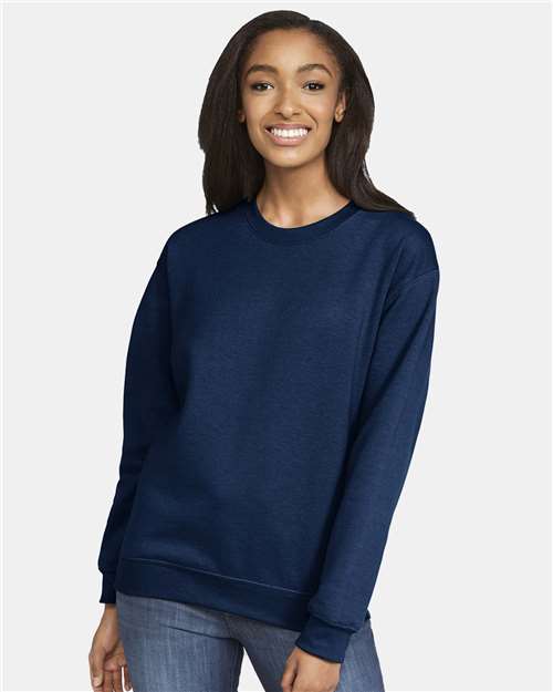 Navy Softstyle® Midweight Crewneck Sweatshirt - SF000