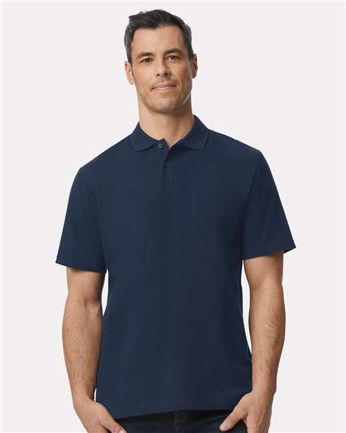 Navy Softstyle® Pique Polo - 64800