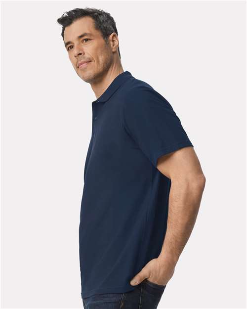 Navy Softstyle® Pique Polo - 64800